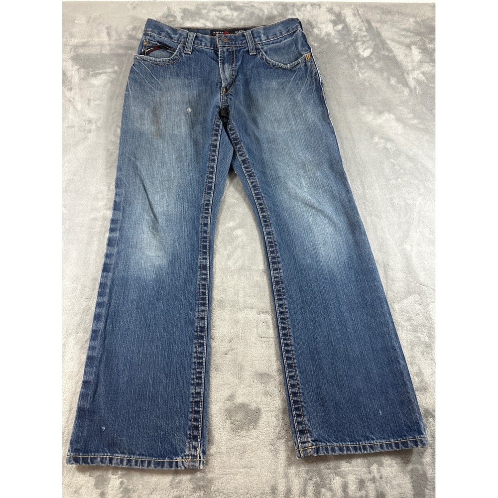 Ariat FR M4 Relaxed Boot Cut Jeans Mens 32x32 Blue Denim Flame Resistant CAT 2